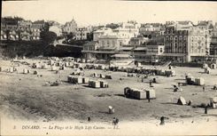 CPA Dinard La Plage Et Le High Life Casino