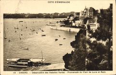 CPA Dinard Debarcadere Des Vedettes Vertes Promenade Du Clair De Lune Et Rade