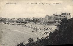CPA Dinard La Plage Vue Prise De La Malouine