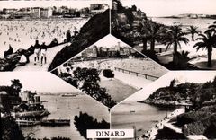 CPA Dinard La Plage Promenade Du Clair De Lune