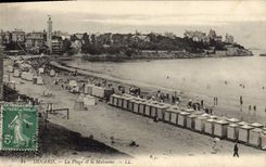 CPA Dinard La Plage Et La Malouine