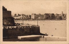 CPA Dinard Plage Vue Sur La Piscine