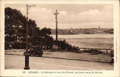 CPA Dinard Le Calvaire Et Baie Du Prieure Au Fond Vue De St Servan