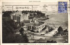 CPA Dinard Entree De La Plage Et La Malouine