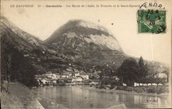 CPA Grenoble Les Bords De I'Isere La Tronche Et Le Saint Eynard