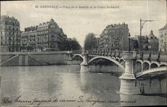 CPA Grenoble Place De La Bastille Et Le Cours St Andre