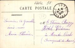 CPA Grenoble Pont De I'Hotpital Et La Chaine Des Alpes