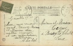 CPA Grenoble Jardin Des Dauphins Statue Equestre De Philis De La Charce