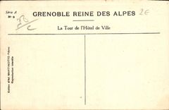 CPA Grenoble La Tour De I'Hotel De Ville