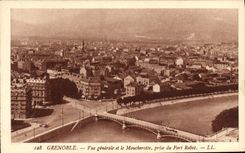 CPA Grenoble Vue Generale Et Le Moucherotte Prise Du Fort Rabot