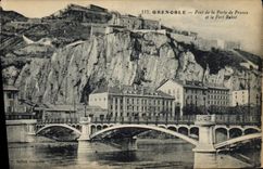 CPA Grenoble Pont De La Porte De France Et Le Fort Rabot