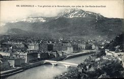 CPA Grenoble Vue Generale Et Le Moucherotte Vue Prise De Ste Marie D'En Haut