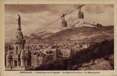 CPA Grenoble Teleferique De La Bastille Ste Marie D'En Haut