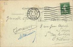 CPA Grenoble Vue Panoramique Et Les Alpes