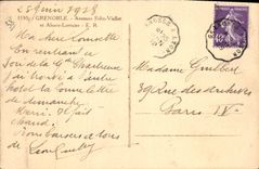 CPA Grenoble Avenues Felix Viallet Et Alsace Lorraine