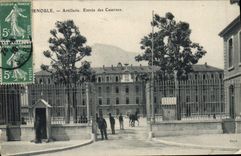 CPA Grenoble Artillerie Entree Des Casernes