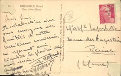 CPA Grenoble Place Notre Dame