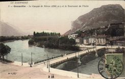 CPA Grenoble Le casque De Neron et le tournant de l'isere