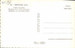 CPA Grenoble Palais De Justice Panneau Paul Jude 1521