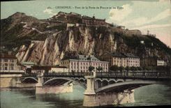 CPA Grenoble Pont De La Porte De France Et Les Forts