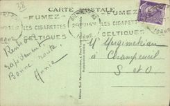 CPA Grenoble Vue Generale Et Les Alpes