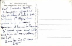 CPA Grenoble Les Bords De I'Isere Et Les Alpes Neigeuses