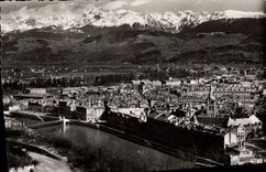 CPA Grenoble Vue Generale Et La Chaine De Belledonne