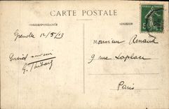 CPA Genoble L'Isere La Chaine Des Alpes Et Le Pont De I'Esplanade