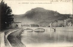 CPA Genoble Le Pont De La Citadelle Et Le Moucherotte
