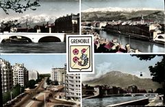 CPA Grenoble Pont Marius Gontard Vue Generale Et nouveaux boulevards