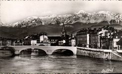 CPA Grenoble Pont Marius Gontard Et Les Alpes