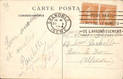 CPA Grenoble Panorama Des Quais Et Les Alpes