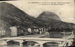 CPA Grenoble Le Pont De La Citadelle Quai xavier Jouvin la tronche