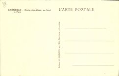 CPA Grenoble Route Des Alpes Au Fond Le Faro