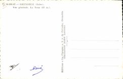 CPA Grenoble Vue Generale La Tour