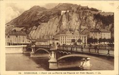 CPA Grenoble Pont De La Porte De France Et Fort Rabot