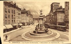 CPA Grenoble La Plage Notre Dame Monument Du Centenaire
