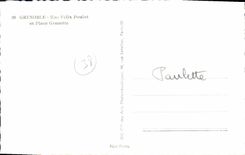 CPA Grenoble Rue Felix Poulat Et Place Grenette