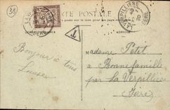 CPA Grenoble Rue Felix Poulat Et I'Eglise St Louis