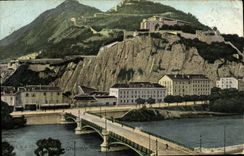 CPA Grenoble Le pont de l'esplanade et les forts