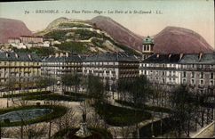 CPA Grenoble La Place Victor Hugo Les Forts Et Le St Eynard