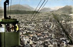 CPA Grenoble Telepherique De La Bastille Perspective Sur La Ville