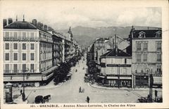 CPA Grenoble Avenue Alsace Lorraine La Chaine Des Alpes