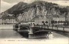 CPA Grenoble Pont De La Porte De France Et Fort De Rabot