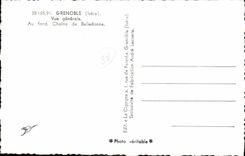 CPA Grenoble Vue Generale Au Fond Chaine De Belledonne