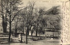 CPA Grenoble Le Jardin De Ville Effet De givre