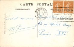 CPA Grenoble Vue Generale Le Pont Suspendu Et Les Alpes