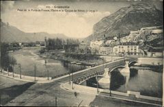 CPA Grenoble Pont De La Porte De France I'Isere