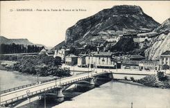 CPA Grenoble Pont De La Porte De France Et Le Neron
