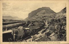 CPA Grenoble La Route De Lyon Saint Martin Le Vinoux Et Le Neron
